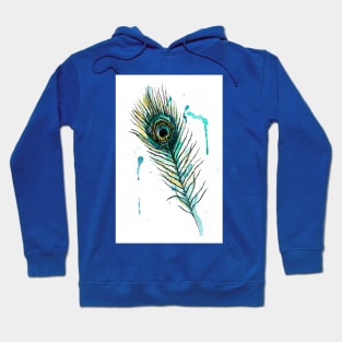 Peacock feather Image Hoodie